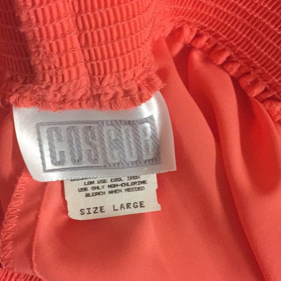 Stunning Vintage 2 Piece Peach Polyester Suit - Picture 9 of 12